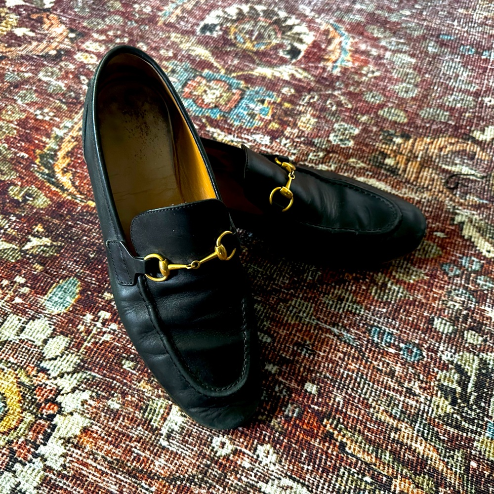 Black Gucci Loafers 38.5
